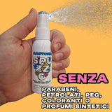 Flacone SPUZZO di Gastona mostrato in primo piano su sfondo arancione