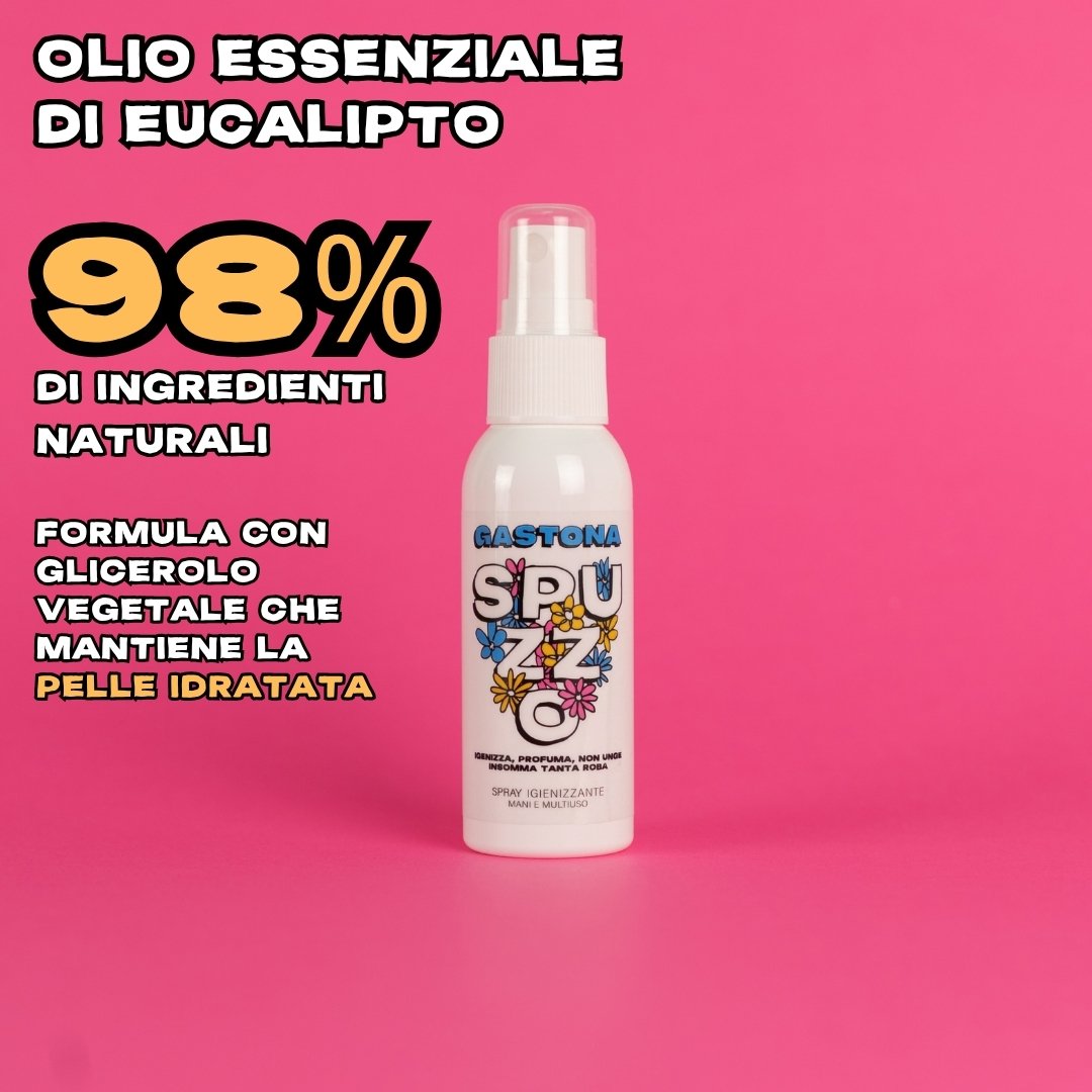 Confezione di SPUZZO spray igienizzante mani e superfici di Gastona