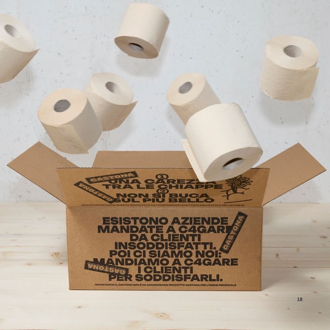 Carta igienica 100% bamboo Gastona, box da 24 rotoli a 2 veli